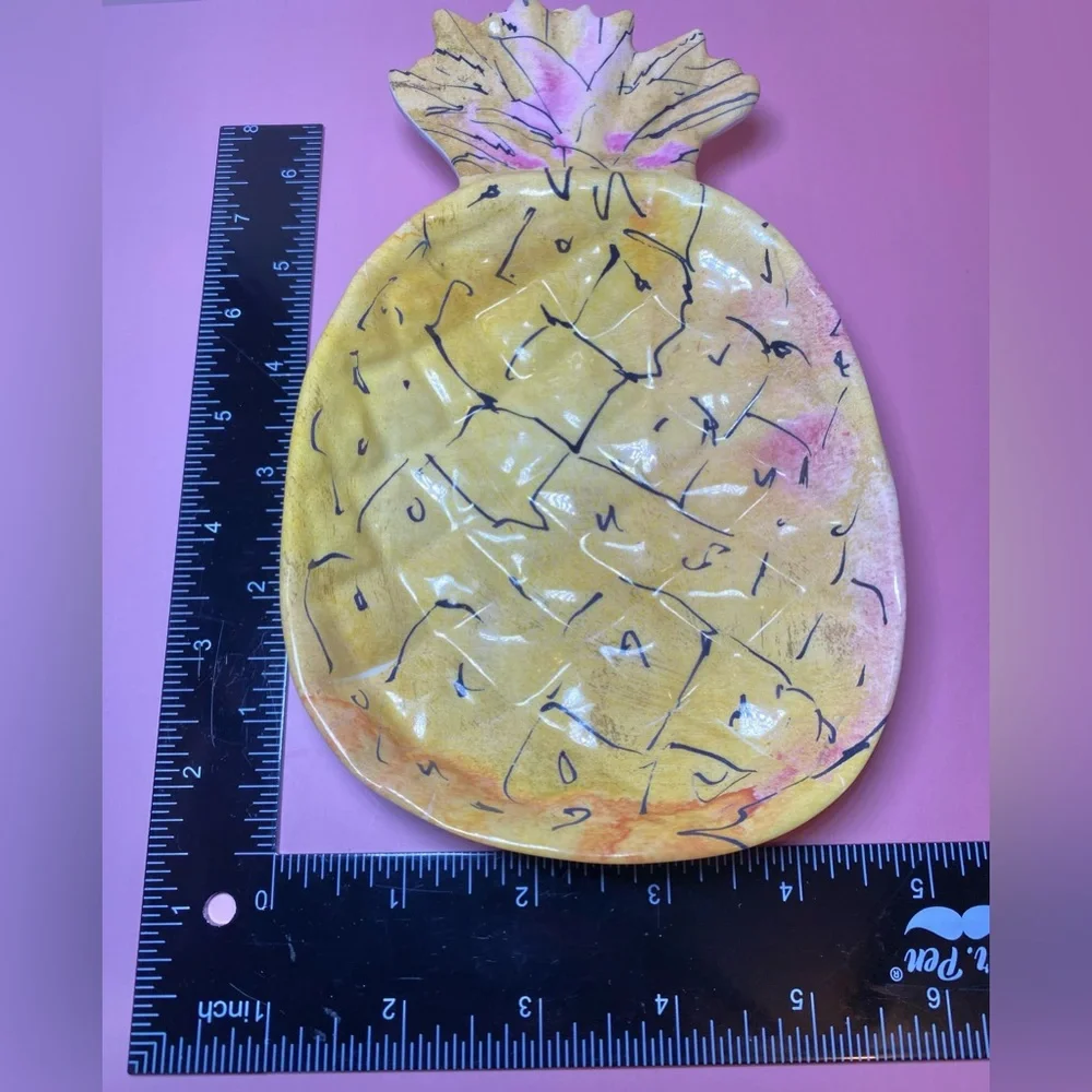 Pineapple Melamine‎ Serving Set Tropical Outdoor Pool Party Set of 6